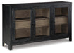 Signature Design Black/Gray Accent Cabinet
