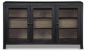 Signature Design Black/Gray Accent Cabinet
