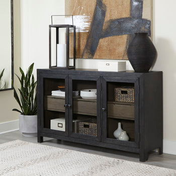 Signature Design Black/Gray Accent Cabinet