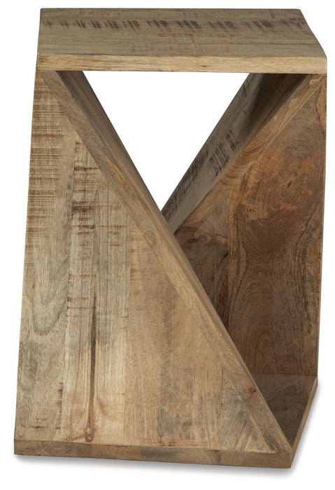 Signature Design Distressed Brown Accent Table