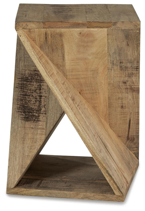 Signature Design Distressed Brown Accent Table