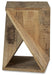 Signature Design Distressed Brown Accent Table