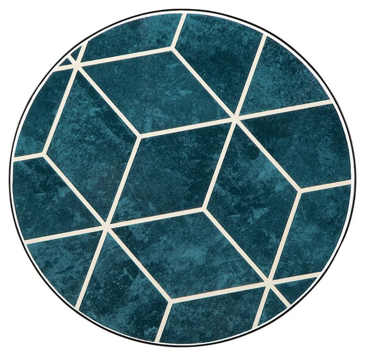 Signature Design Teal Accent Table (2/CN)