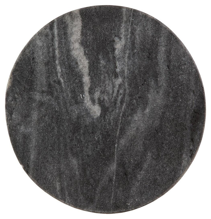 Signature Design Black/White/Gold Finish Accent Table