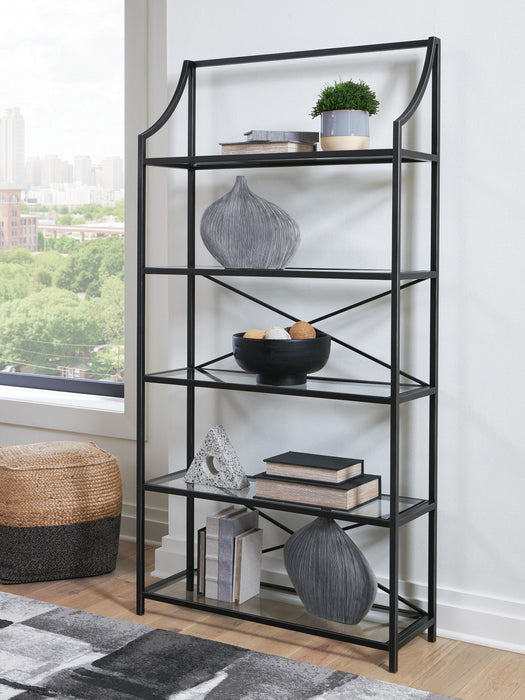 Signature Design Antique Black Bookcase