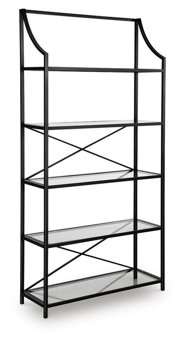 Signature Design Antique Black Bookcase