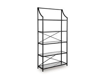 Signature Design Antique Black Bookcase