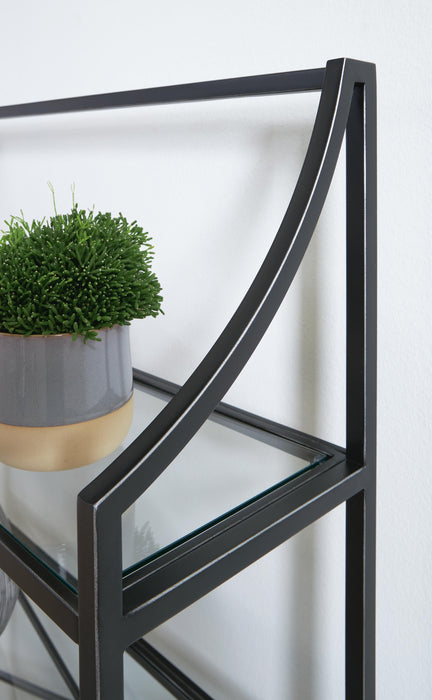 Signature Design Antique Black Bookcase
