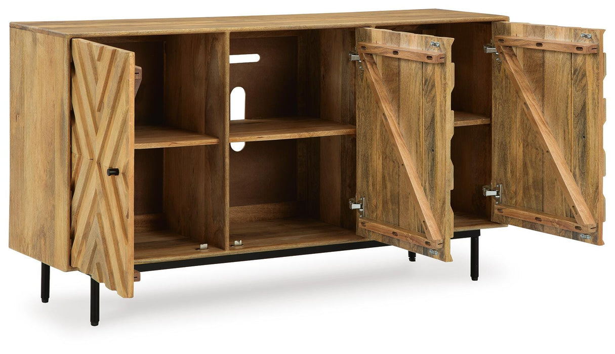 Signature Design Natural Accent Cabinet