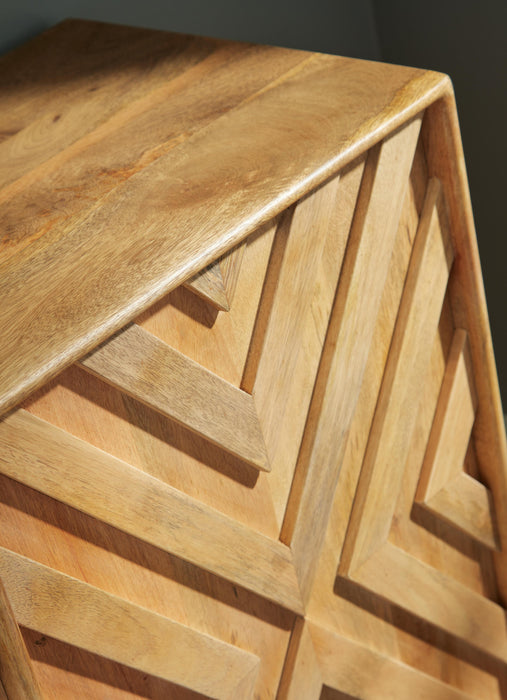 Signature Design Natural Accent Cabinet