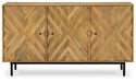 Signature Design Natural Accent Cabinet