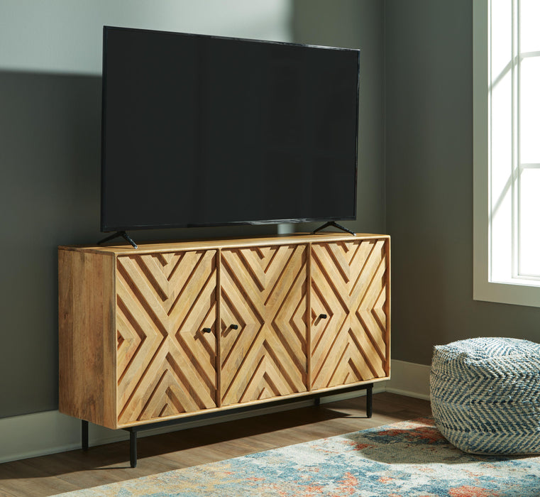 Signature Design Natural Accent Cabinet