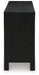 Signature Design Black/Natural Accent Cabinet