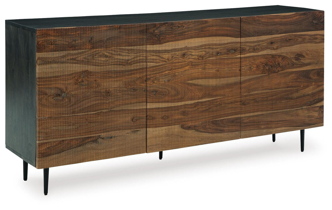 Signature Design Natural/Brown Accent Cabinet
