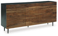 Signature Design Natural/Brown Accent Cabinet