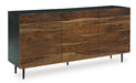 Signature Design Natural/Brown Accent Cabinet