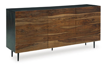 Signature Design Natural/Brown Accent Cabinet