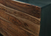 Signature Design Natural/Brown Accent Cabinet