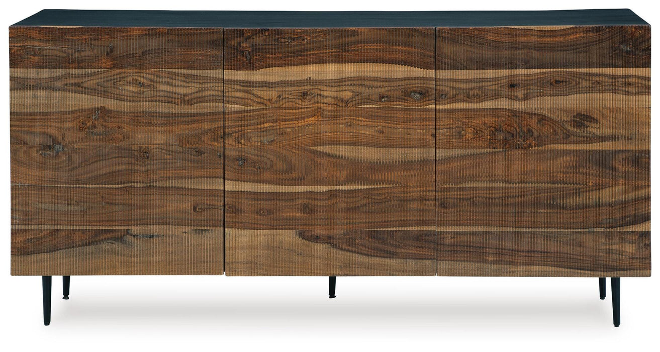 Signature Design Natural/Brown Accent Cabinet