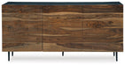 Signature Design Natural/Brown Accent Cabinet