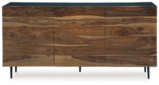 Signature Design Natural/Brown Accent Cabinet