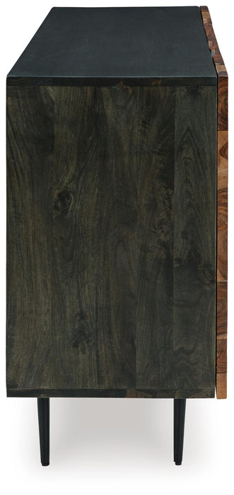 Signature Design Natural/Brown Accent Cabinet
