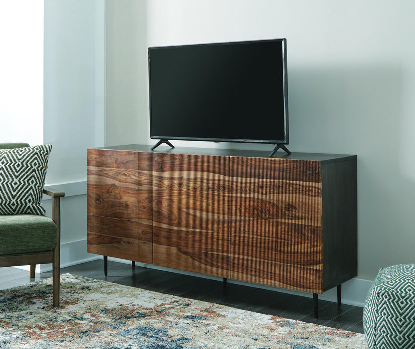 Signature Design Natural/Brown Accent Cabinet