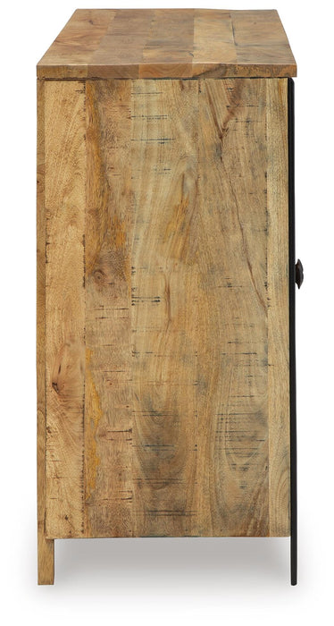 Signature Design Brown/Black Accent Cabinet