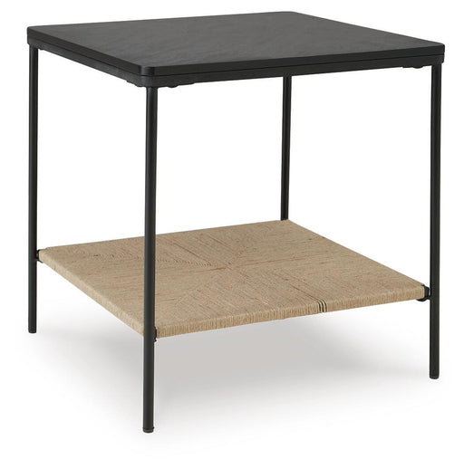 Signature Design Black/Natural Accent Table