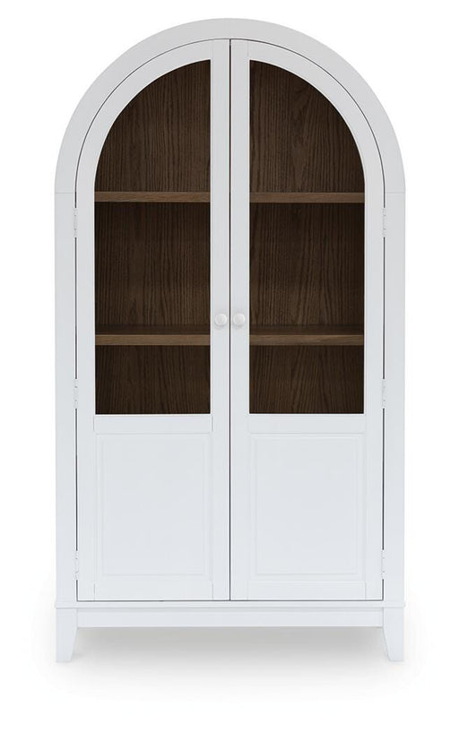 Signature Design White/Natural Accent Cabinet