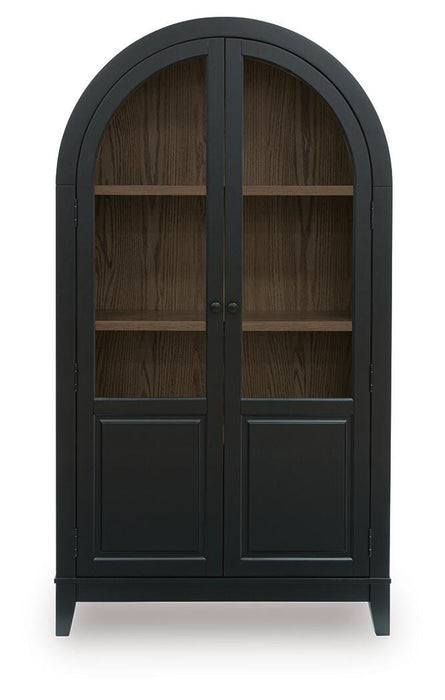 Signature Design Black/Natural Accent Cabinet