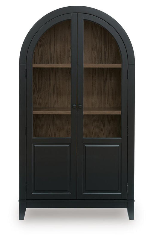 Signature Design Black/Natural Accent Cabinet