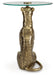 Signature Design Antique Gold Finish Accent Table