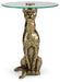 Signature Design Antique Gold Finish Accent Table