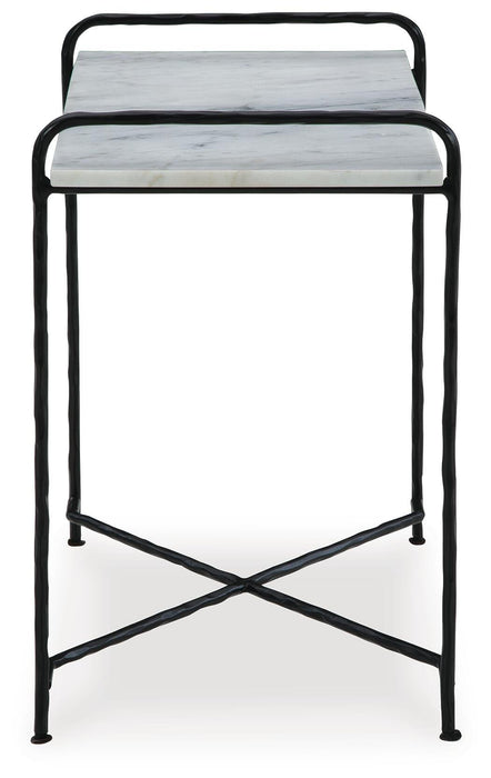 Signature Design White/Black Accent Table