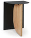 Signature Design Black/Natural Accent Table
