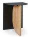 Signature Design Black/Natural Accent Table