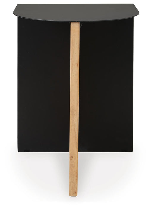Signature Design Black/Natural Accent Table