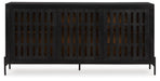 Signature Design Black/Natural Accent Cabinet