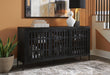 Signature Design Black/Natural Accent Cabinet