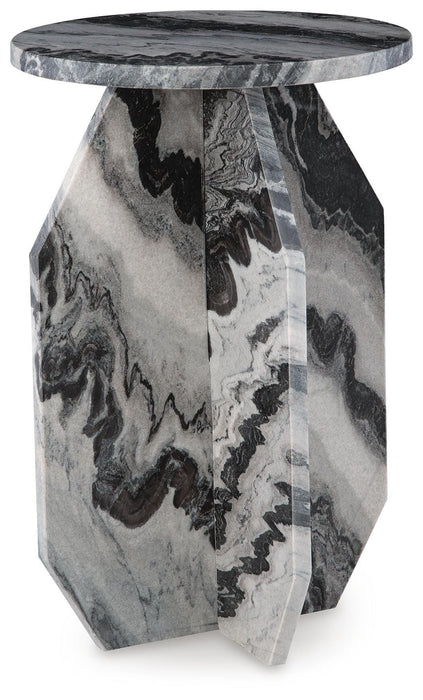 Signature Design Black/White/Taupe Accent Table