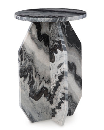 Signature Design Black/White/Taupe Accent Table