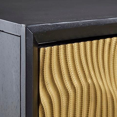 Signature Design Black/Gold Finish Accent Cabinet