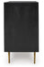 Signature Design Black/Gold Finish Accent Cabinet