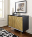 Signature Design Black/Gold Finish Accent Cabinet