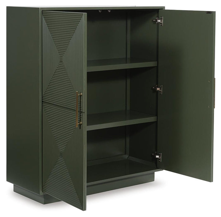 Signature Design Dark Green Accent Cabinet