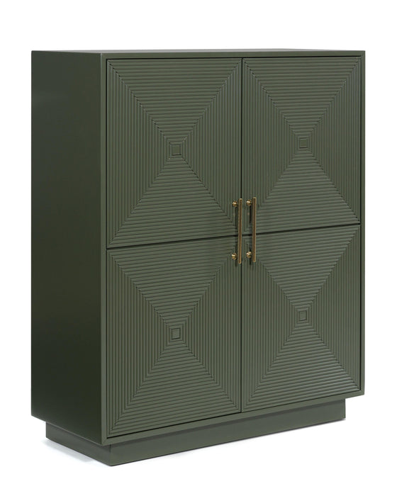Signature Design Dark Green Accent Cabinet