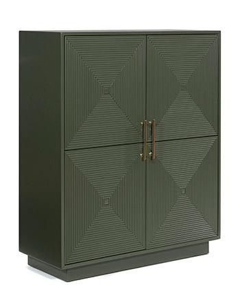 Signature Design Dark Green Accent Cabinet