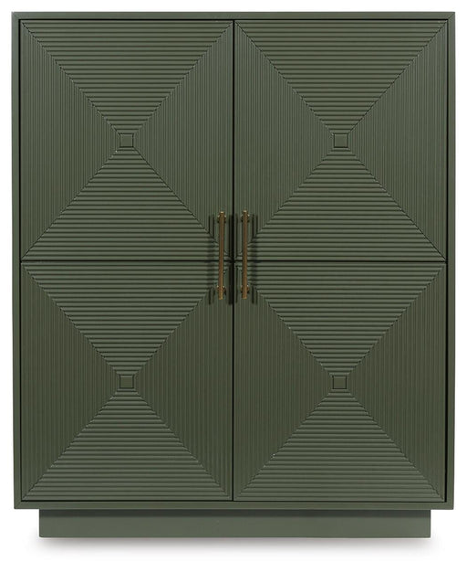 Signature Design Dark Green Accent Cabinet