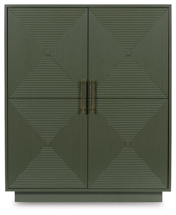 Signature Design Dark Green Accent Cabinet
